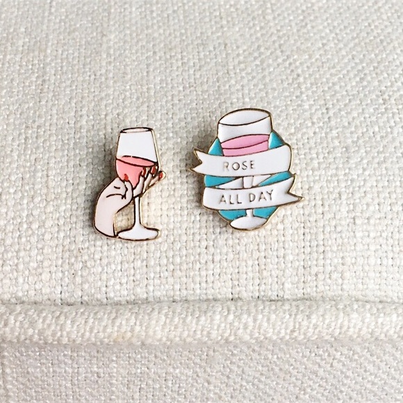 Jewelry - Rosé All Day Pin Pair